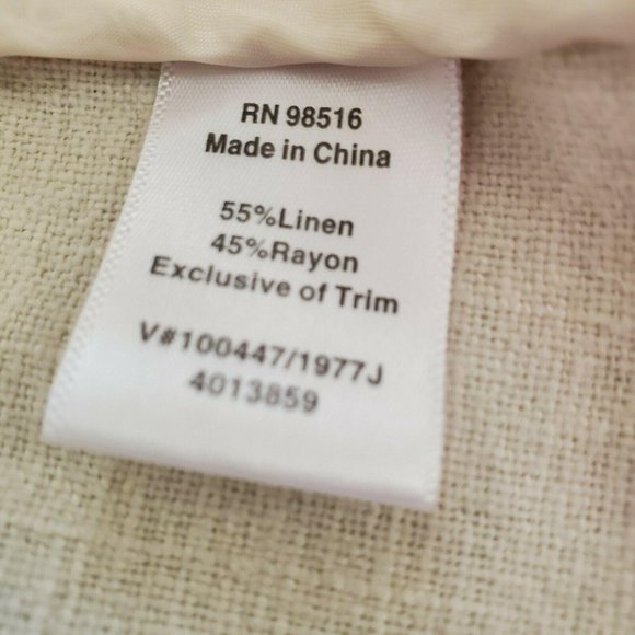 Coldwater Creek Womens Jacket Cropped Beige Size 8 - Picture 7 of 8